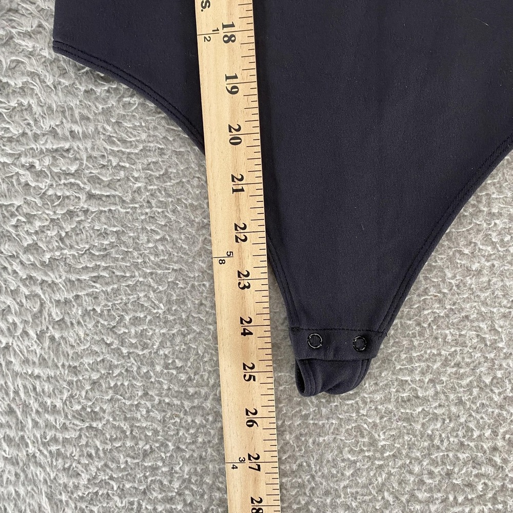Babaton Bodysuit Womens XS Black Mock Neck Sleeve Aritzia Minimalist Capsule - Picture 4 of 14